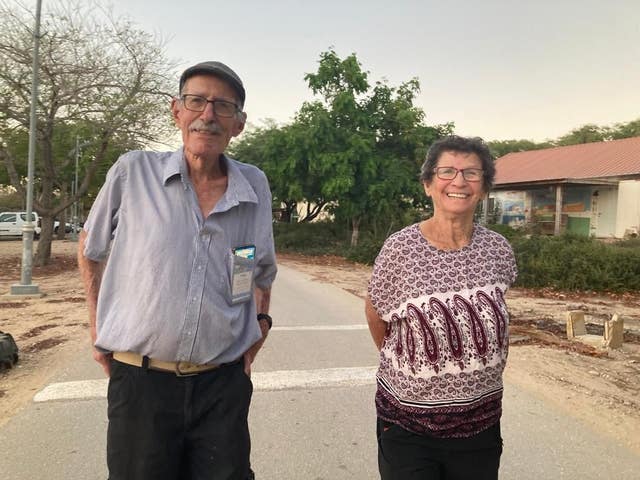 Sharone Lifschitz’s parents Oded and Yocheved