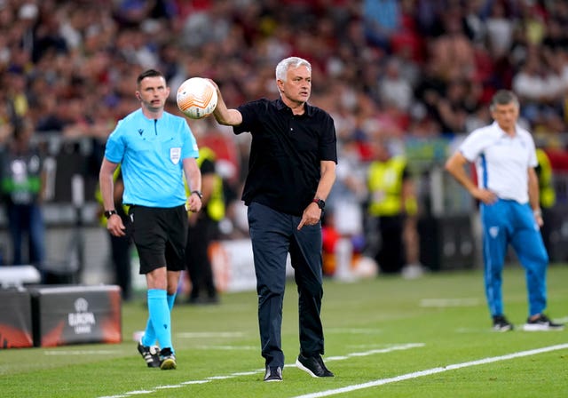 Jose Mourinho was seeking a sixth European trophy (Adam Davy/PA)