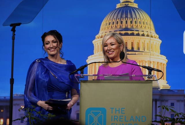 Northern Ireland First Minister Michelle O’Neill and deputy First Minister Emma Little-Pengelly