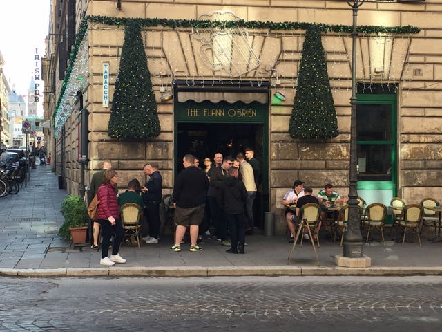 Celtic fans stabbed outside pub in Rome