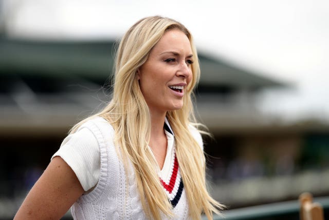 Retired skier Lindsey Vonn has also been at Wimbledon this week 