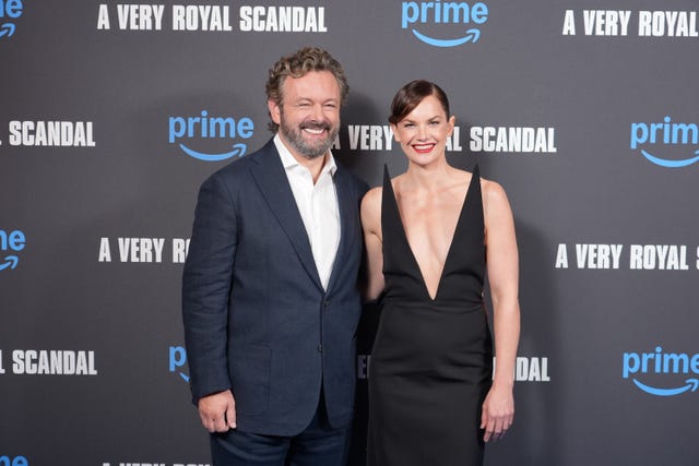 Michael Sheen and Ruth Wilson attend the UK special screening for Prime Video’s A Very Royal Scandal 