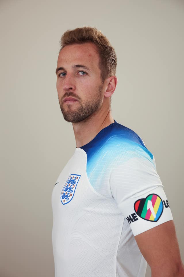 The 'OneLove' armband, seen here on England men's captain Harry Kane, was a hot topic during the men's World Cup in Qatar