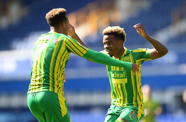 Grady Diangana, right, scored for West Brom