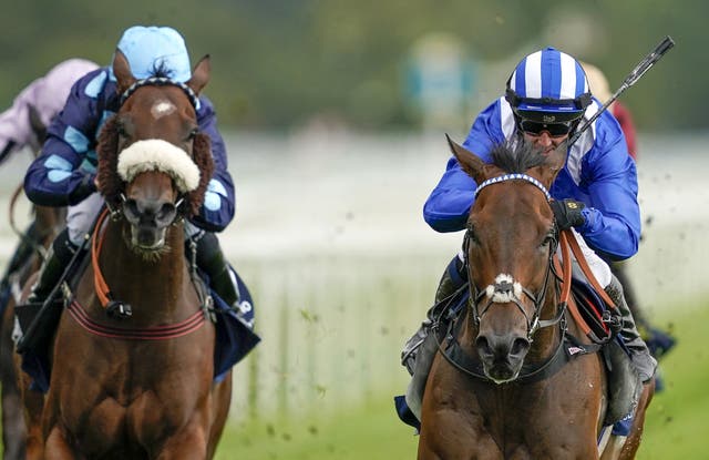 Que Amoro (left) pushed the mighty Battaash hard in the Nunthorpe at York