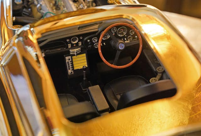 24-carat model of James Bond’s Goldfinger Aston Martin DB5