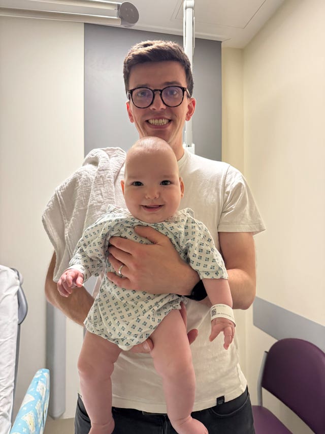 Rory with his father, Harry 