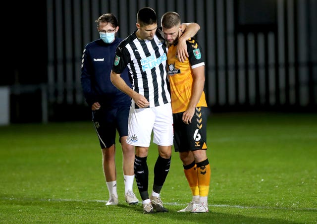 Newport County v Newcastle United – Carabao Cup – Fourth Round – Rodney Parade