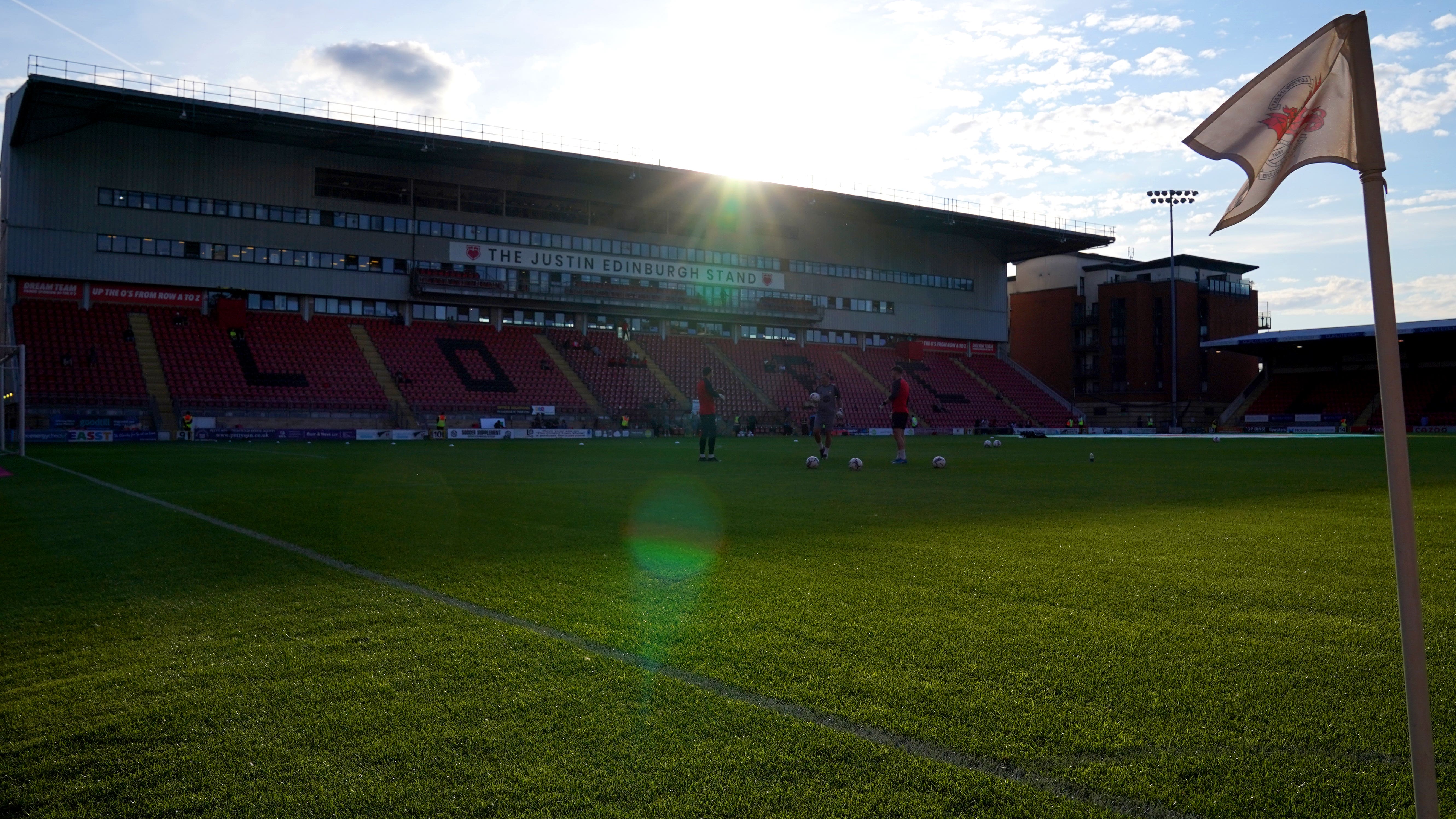 The spoils were shared at Brisbane Road on Saturday (Jonathan Brady/PA)