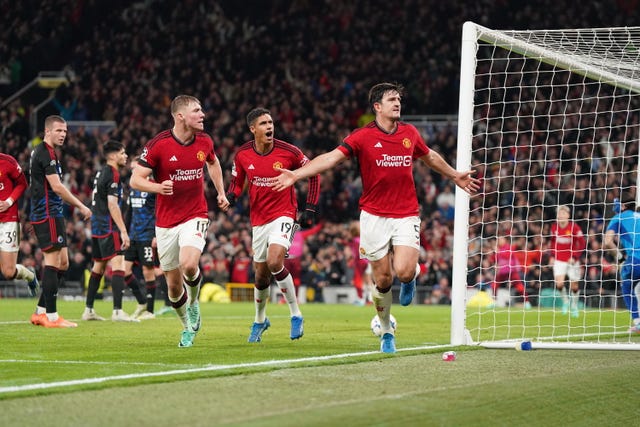 Manchester United celebrate