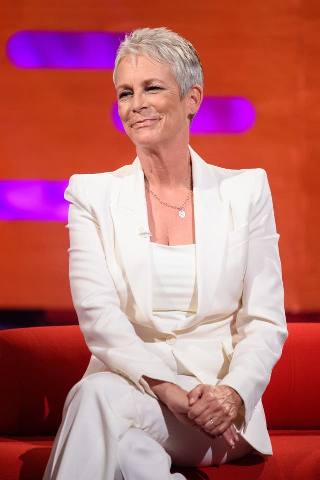 Jamie Lee Curtis during the filming of the Graham Norton Show