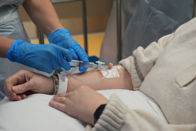 Katie Tinkler receiving the breakthrough treatment for lupus