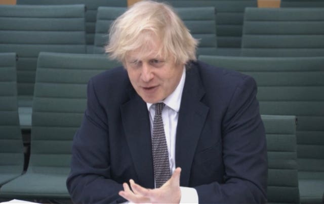 Boris Johnson before the Liaison Committee