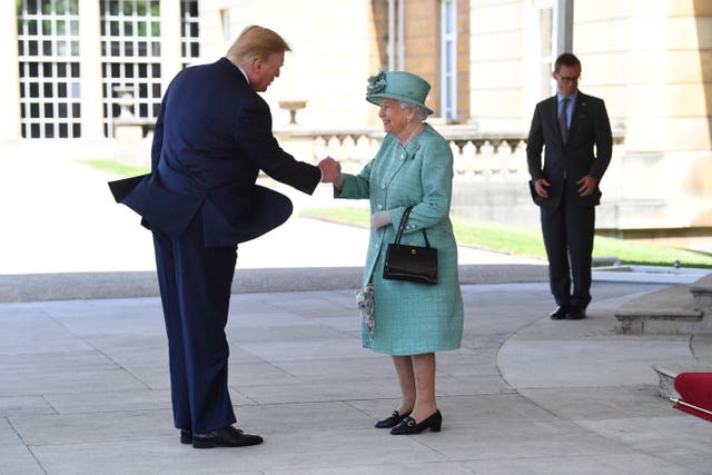 The Queen meeting Donald Trump