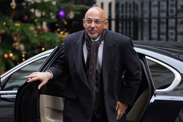 Nadhim Zahawi arrives in Downing Street, London