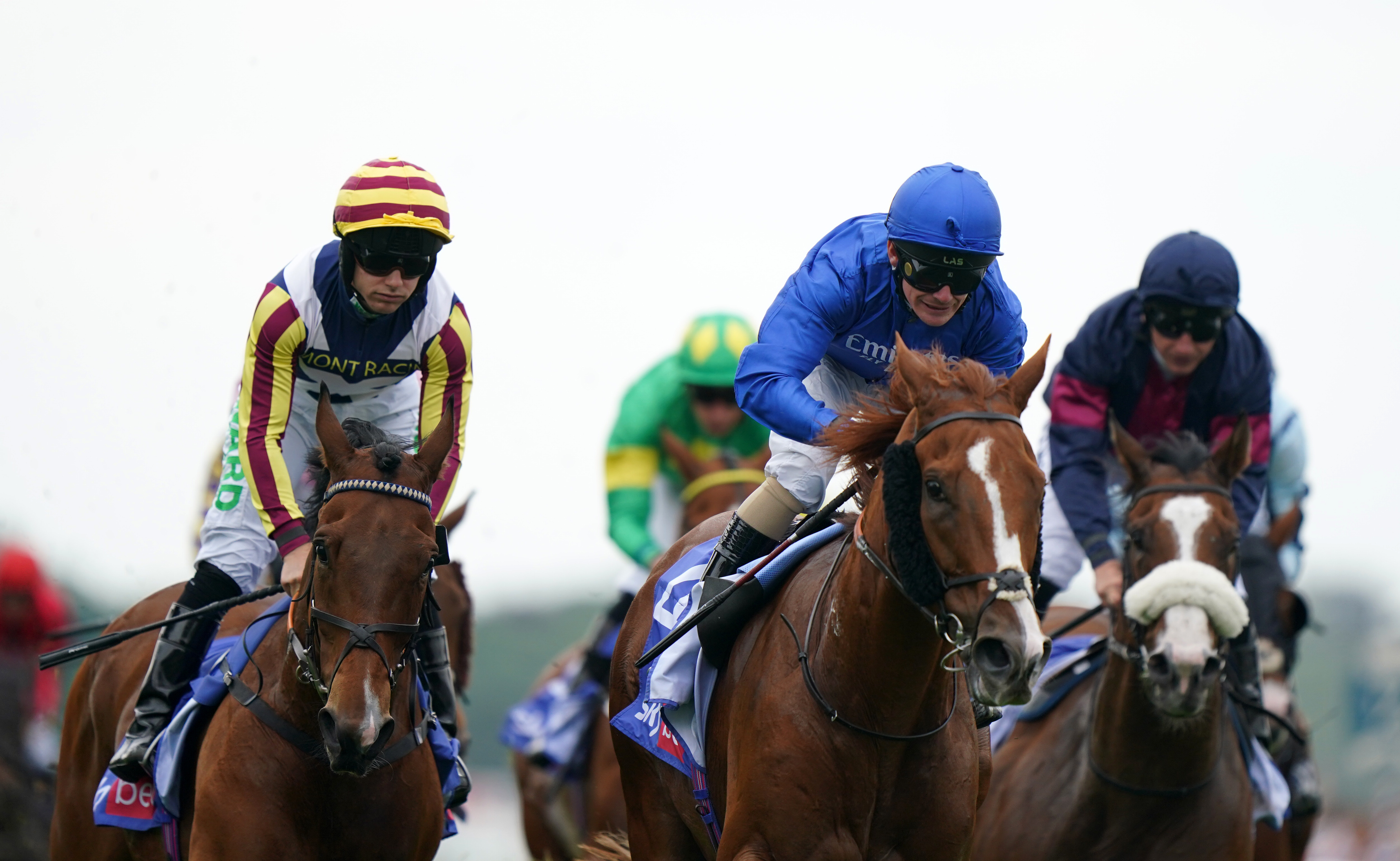 Wild Lion (centre) scored for trainer Saeed bin Suroor