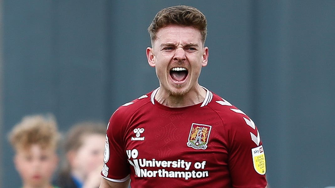 Sam Hoskins struck late on for Northampton (Will Matthews/PA)