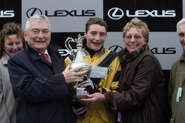 A young Daryl Jacob with his Lexus Chase trophy