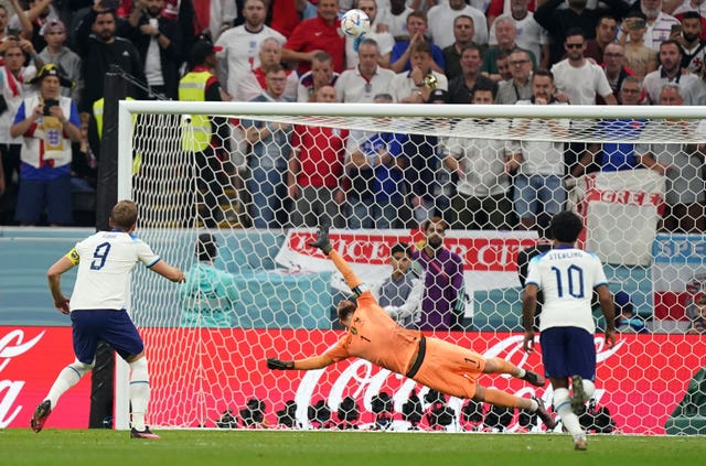 Harry Kane misses from the penalty spot