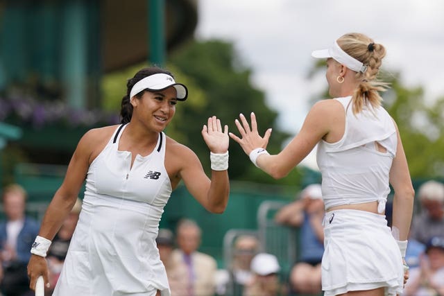 Heather Watson (left) and Harriet Dart are flying high in women's doubles