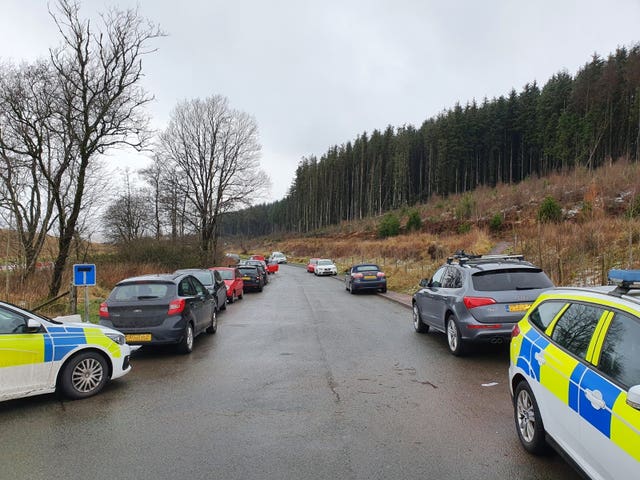 Police have been at the Brecon Beacons (Dyfed-Powys Police/PA)