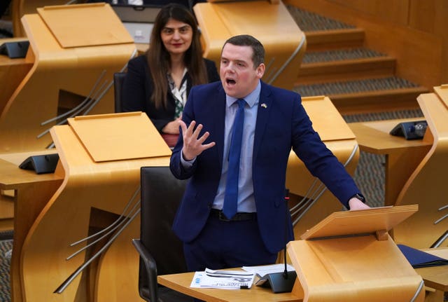 Douglas Ross in Holyrood