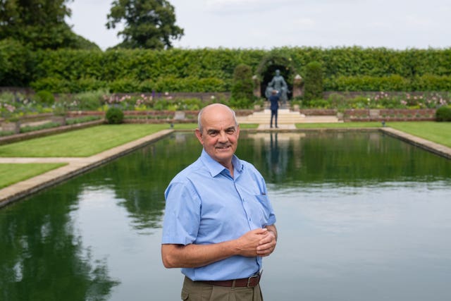 Graham Dillamore in the Sunken Garden at Kensington Palace