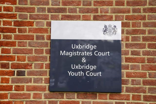 Uxbridge Magistrates'Court, west London (Steve Parsons/PA)