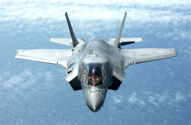 One of the UK’s first F-35B Lightning II aircraft in flight (SAC Tim Laurence/MoD/PA)