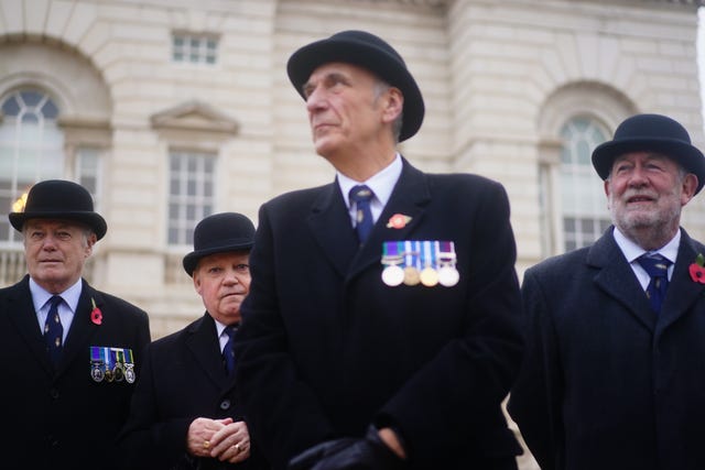 Veterans form up at Horse Guards Parade