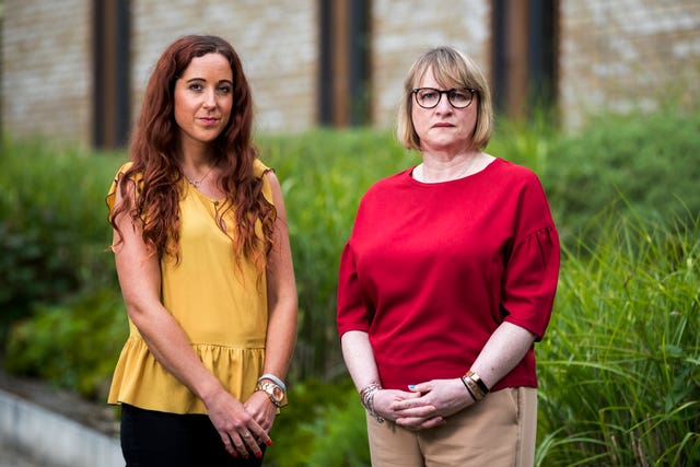 Claire Gallaugher, left, an independent sexual violence advocate, and Karen Gallagher, the interim CEO of Nexus