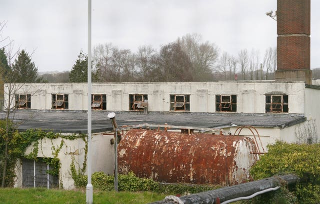 A view of the derelict Northeye site