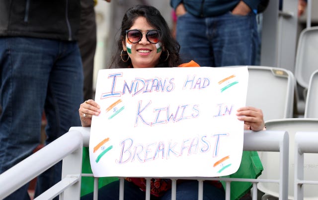 India's fans were full of confidence ahead of their semi-final clash with New Zealand