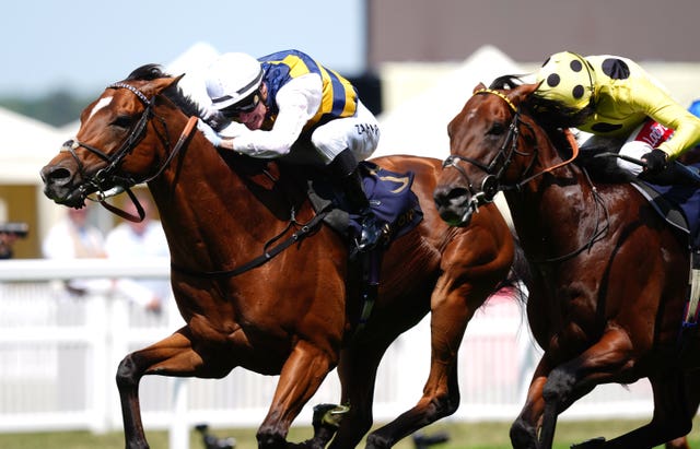 Docklands (left) repels Rosallion at Royal Ascot 