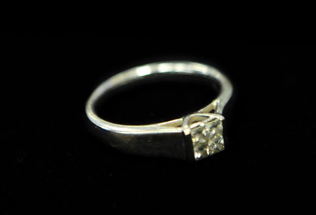 An engagement ring