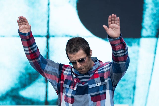 Liam Gallagher on the Pyramid Stage