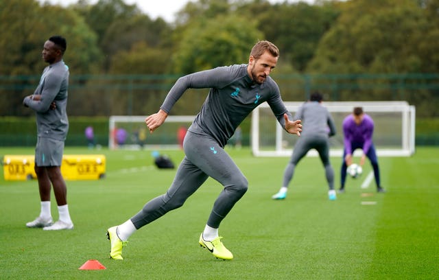Harry Kane is hoping to be back in group training soon.