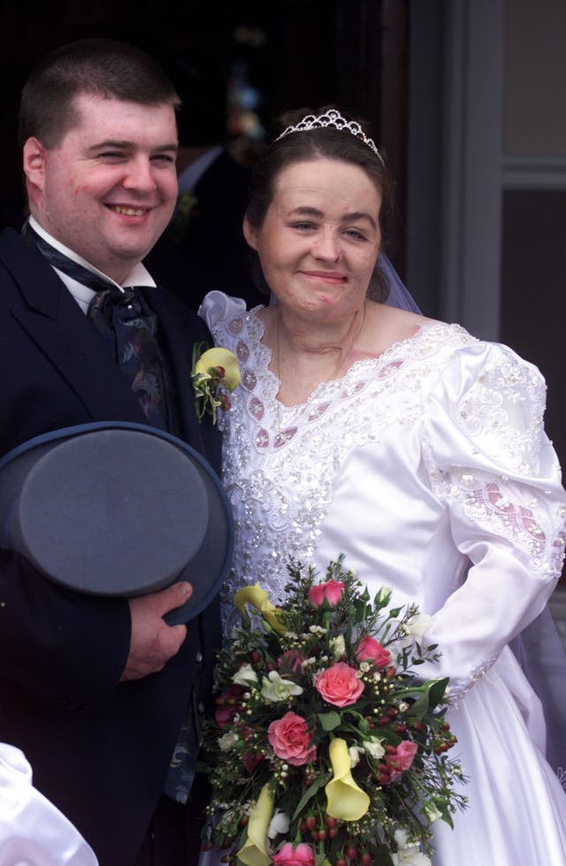 Omagh Wedding/couple smile 2