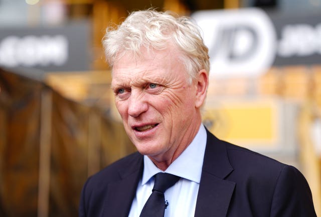 David Moyes pictured before Everton's match against Wolves