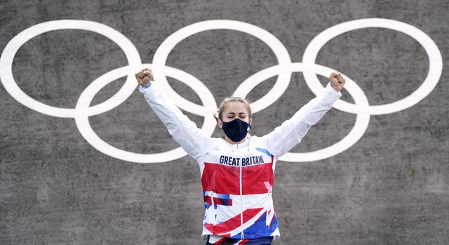 Beth Shriever won Great Britain's first BMX racing gold