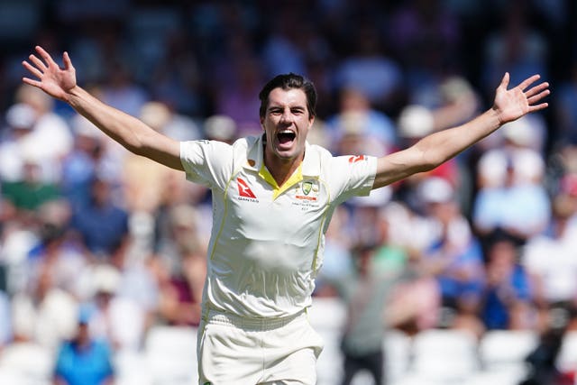 Pat Cummins claimed an Ashes best six for 91 for Australia (Mike Egerton/PA)