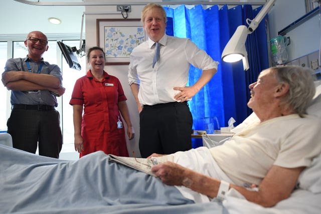 Boris Johnson in hospital