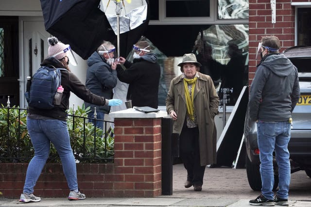 Vera filming in Tynemouth