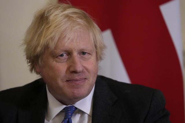 Prime Minister Boris Johnson ahead of a meeting