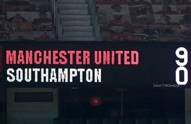 Southampton suffered a heavy defeat at Old Trafford in February 