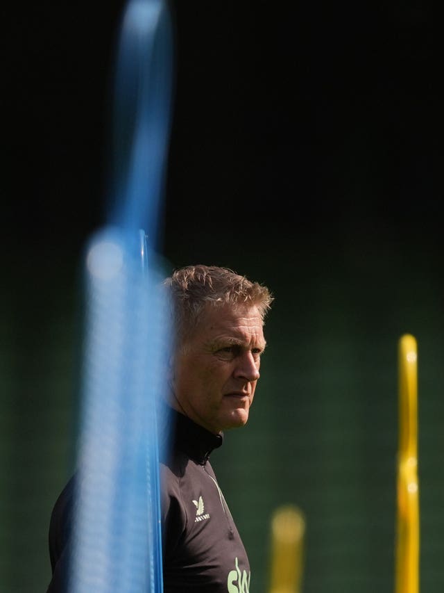 Republic of Ireland manager Heimir Hallgrimsson during a training session at the Aviva Stadium, Dublin