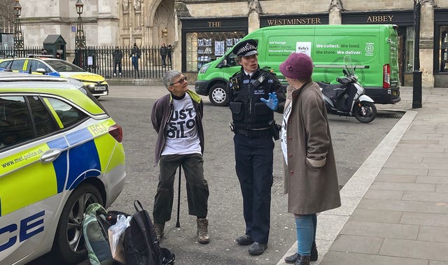 Just Stop Oil protest – Westminster Abbey