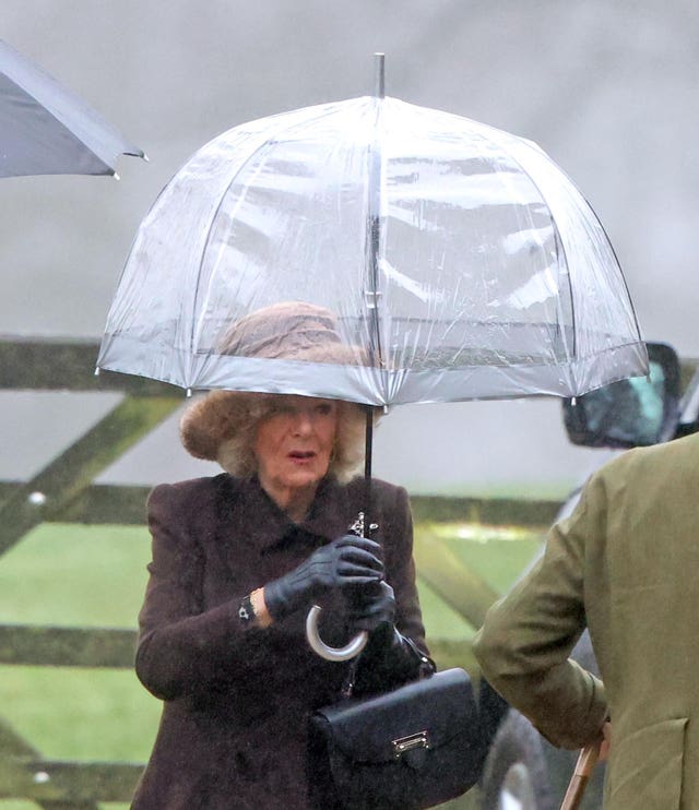 Royals attend church service