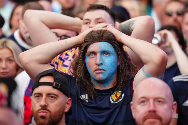 Fans watch Scotland v Hungary – UEFA Euro 2024