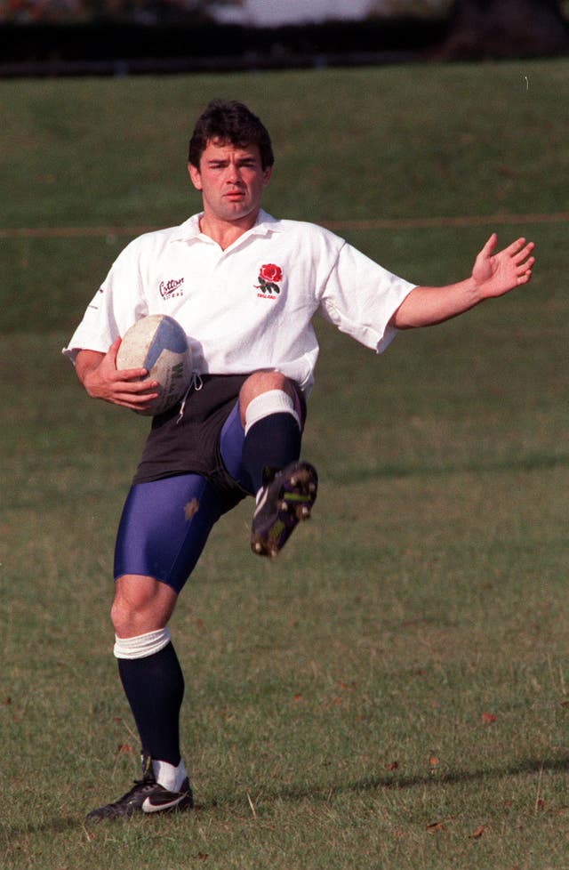 Will Carling trains for England